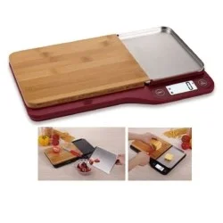 Orca Cutting Board Kitchen Scale Ss Tray - Wood